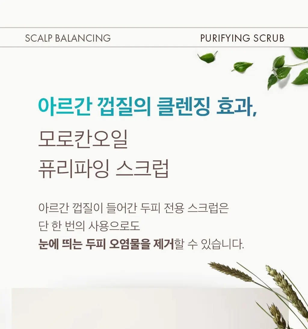 [두피 스크럽] 모로칸오일 퓨리파잉 스크럽 125ml 상세페이지 10